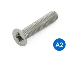 METRIC COUNTERSUNK CRS (POZI) MACHINE SCREWS STAINLESS GRADE A2/304 DIN 965