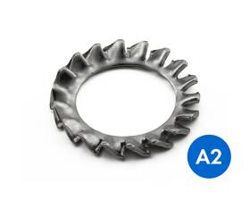 METRIC EXTERNAL TOOTHED SHAKEPROOF WASHERS STAINLESS GRADE A2/304 DIN 6798A