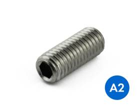 METRIC SOCKET SET (GRUB SCREWS) CUP POINT STAINLESS GRADE A2/304 DIN 916