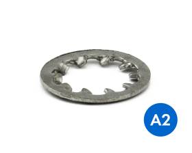 METRIC INTERNAL TOOTHED SHAKEPROOF WASHERS STAINLESS GRADE A2/304 DIN 6797J