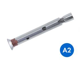 SLEEVE ANCHOR COUNTERSUNK HEAD STAINLESS GRADE A2/304