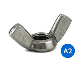 METRIC WING NUTS STAINLESS GRADE A2/304 STANDARD PATTERN LIGHT TYPE