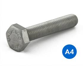 METRIC STAINLESS STEEL GRADE A4/316 HEXAGON SETSCREWS (FULLY THREADED) DIN 933