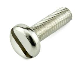 METRIC Brass Pan Slotted Machine Screws Nickel Plated DIN 85