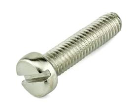 METRIC Brass Cheese Head Slotted Machine Screws Nickel Plated DIN 84