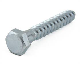 METRIC HEXAGON HEAD COACH SCREWS ZINC PLATED DIN 571