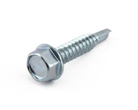 HEXAGON HEAD SELF DRILLING (TEK) SCREWS ZINC PLATED DIN 7504K