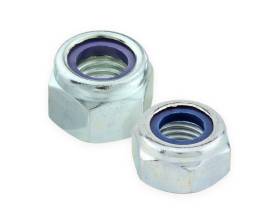 METRIC NYLON INSERT NUTS GRADE 8 ZINC PLATED TYPE P (THICK) DIN 982 & TYPE T (THIN) DIN 985