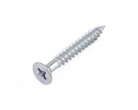 COUNTERSUNK CRS (POZI) TWIN-THREAD WOODSCREWS ZINC PLATED BS1210