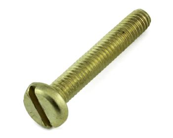 PAN SLOT SCREW BRASS M3X6??DIN 85