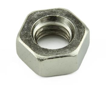 HEX FULL NUT BRASS NICKEL 4BA??BS57  0.248" MAX A/F