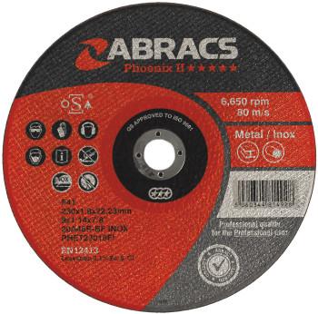 178X1.6X22MM PHNX XTRA THIN CÃÂÃÂ¶FLAT INOX CUTTING DISCÃÂÃÂ¶FOR STAINLESS AND STEELÃÂÃÂ¶PHET17816FI MAX RPM 8600
