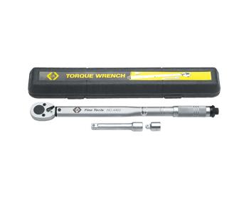CK TORQUE WRENCH 1/2" DRIVE?Â??C/W 3/8" ADAPTOR,?Â??120MM EXTENSION & STORAGE CASE?Â??T4463