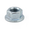 M5 Plain Flange Nut Grade 8 Zinc DIN 6923