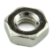 HEX LOCK NUT BRASS NICKEL 4BA??BS57  0.248" MAX A/F??0.094" MAX THICKNESS