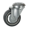75MM BOLT HOLE SWIVEL GREYÃÂÃÂ¶RUBBER TYRE CASTORÃÂÃÂ¶LIGHT DUTYÃÂÃÂ¶PT NO RT3A-BHGREY-PB/TG