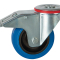 125MM BOLT HOLE BRAKED BLUEÃÂÃÂ¶RUBBER TYRE CASTOR SWIVELÃÂÃÂ¶MEDIUM DUTYÃÂÃÂ¶PT NO RT5LBHBBLU