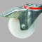 125MM BOLT HOLE BRAKED NYLONÃÂÃÂ¶WHEEL SWIVEL CASTORÃÂÃÂ¶MEDIUM DUTYÃÂÃÂ¶PT NO RT5LBHBNY-PB