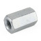 Zinc Studding Connector M6 X 18 Mild Steel Grd 4.6 Din 6334 10.00mm a/f