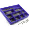 Slotted Raised Countersunk Screw Kit M3.5 Solid Brass Nickel Plated