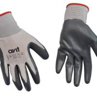 AVIT NITRILE COATED GLOVES LÃÂöLARGE, KNIT WRIST, NITRILE ÃÂöCOATED PALM AND FINGERSÃÂöAV13072