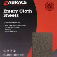EMERY SHEET 120G 230MMX280MM?Â??25 SHEETS (SOLD IN PACKS)?Â??ABES120