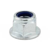 M12 Plain Flange Nylon Insert Nut Zinc DIN 6926