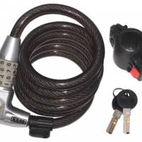 COIL CABLE BIKE LOCK 12X1800MM??12MM X 1800MM??K730L180