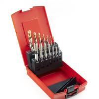 L115101 HSS DRILL & TAP SET?Â??14 PCS. A002 DRILLS:2.5,3.3,?Â??4.2,5.0,6.8,8.5,10.2MM + E500?Â??TAPS:M3,M4,M5,M6,M8,M10,M12