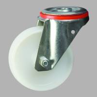 100MM BOLT HOLE SWIVEL NYLONÃÂöWHEEL CASTORÃÂöMEDIUM DUTYÃÂöPT NO RT4LBHNY-PB