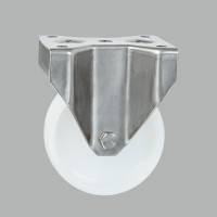200MM ST/ST PLATE FIXED NYLONÃÂöTYRE CASTORÃÂöMEDIUM DUTYÃÂöPT NO RT8DSSFPNY
