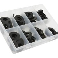 Metric Rubber Washer Pack 120 Pcs 5mmx10mm - 14.5mmx24.5mm H961227
