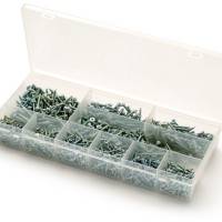1280 Piece Self Tapper CRS Screw Kit No4, No6 , No8 & No10 CSK & Pan Heads Zinc