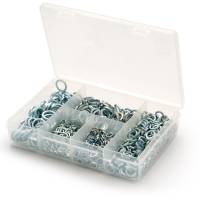 800 Piece Spring Washer Kit M5 M6 M8 M10 & M12 Zinc Plated