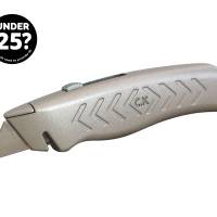 CK TRIMMING KNIFE RETRACTABLE?ÃÂ??METAL BODY + 10 FREE BLADES?ÃÂ??T0956-1