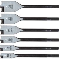 CK 6PC FLAT WOOD BIT SET??10,13,16,20,22,25MM??T2942P