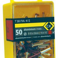 T3819A-512 ALU RIVET 4.0X9MM?Â??50 RIVETS 5/32 X 3/8"