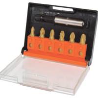 T4569TINC 6PC PZD/SDV BIT SET?Â??6 BITS + BIT HOLDER = 7 PIECES