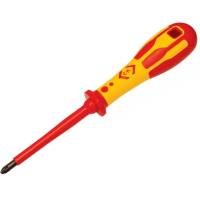 DEXTRO VDE POZI PZD1X80MM?ÃÂ??CK SCREWDRIVER?ÃÂ??T49143-1?ÃÂ??VDE0682/201 & IEC 60900:2004
