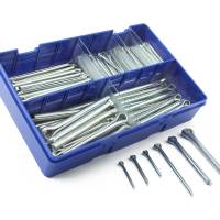 220 Piece Imperial Split Pin Kit 1/8-5/16" Zinc Plated KM105137