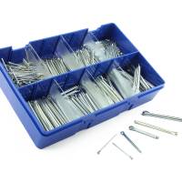 600 Piece Split Pin Kit M1.6-M5 Zinc Plated KM105140