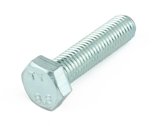 Hex Set Grd 8.8 Zinc M16 X 40 Din 933 24.00mm a/f