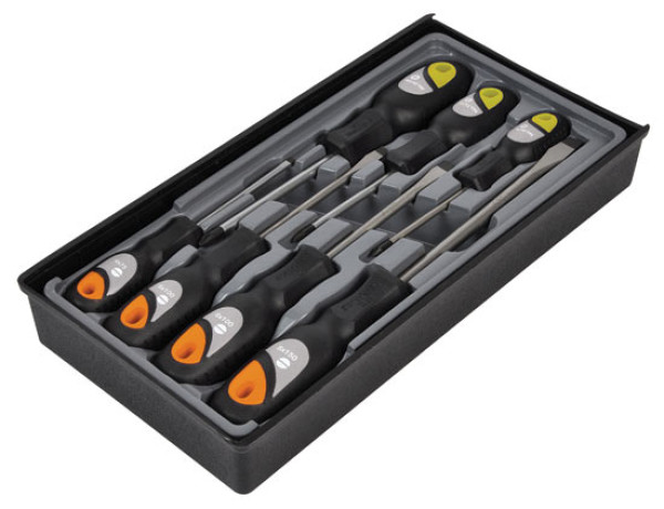 AVIT SOFT GRIP SCREWDRIVER SETÃÂÃÂ¶4 SLOTTED & 3 PZD SET OF 7ÃÂÃÂ¶AV05012