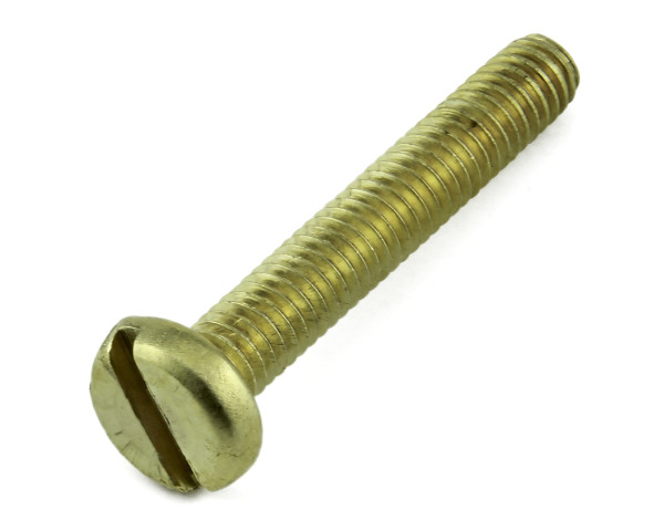 PAN SLOT SCREW BRASS M3X6??DIN 85