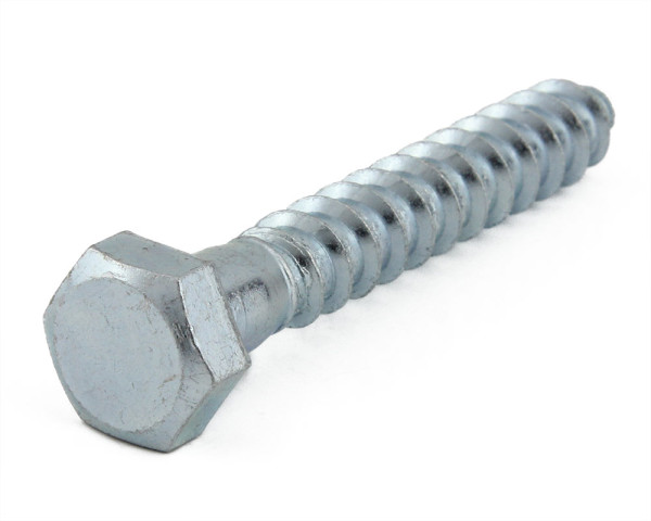 M10 x 50 Hex Coach Screw Zinc Din 571  