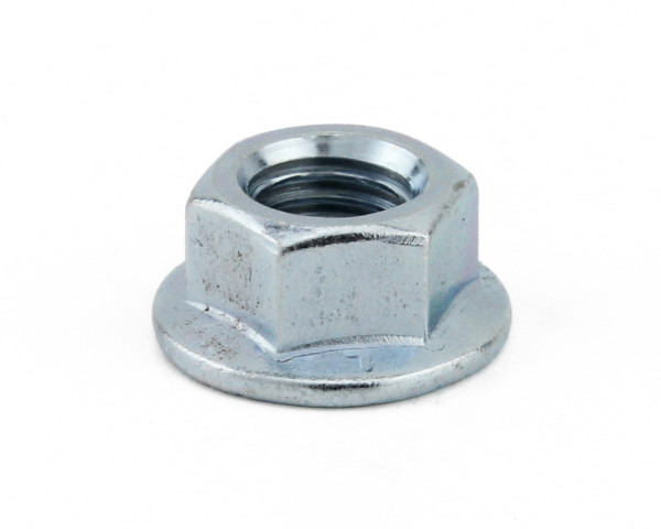 M5 Plain Flange Nut Grade 8 Zinc DIN 6923