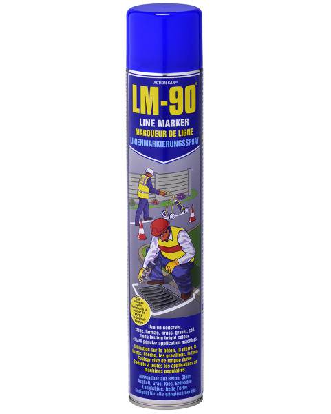 LM-90 BLUE LINE MARKER PAINT?Â??750ML SPRAY AEROSOL