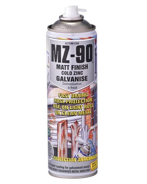 MZ-90 MATT COLD ZINC 500ML?Â??COLD ZINC GALVANISING PAINT?Â??500ML AEROSOL