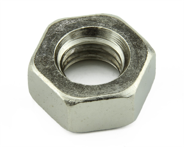 HEX FULL NUT BRASS NICKEL 4BA??BS57  0.248" MAX A/F