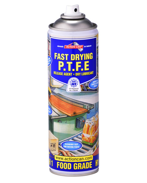 PTFE DRY FILM LUBE H1 SPRAY?Â??H1 FOOD GRADE 500ML AEROSOL